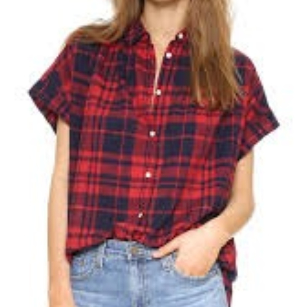 Madewell Central Shirt in Bushwick Plaid